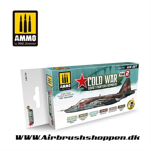 AMIG 7239 COLD WAR VOL. 2 SOVIET FIGHTER-BOMBERS SET 6 x 17 ml